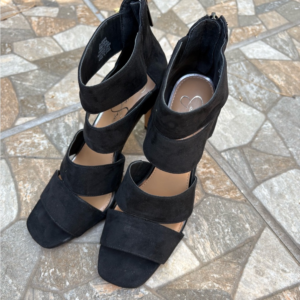 Jessica Simpson Cerina Cutout Black Heels